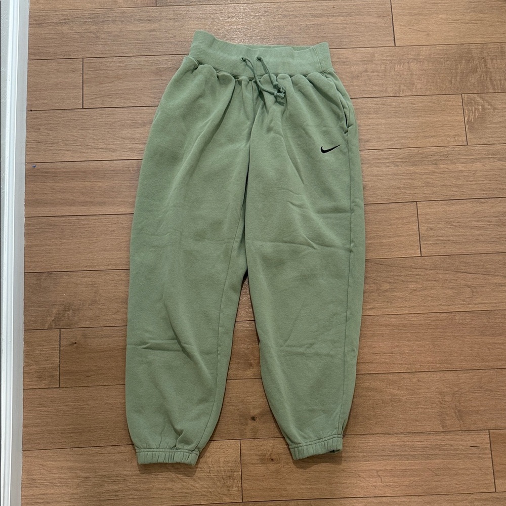 Nike Womens Sage Green Fleece Joggers